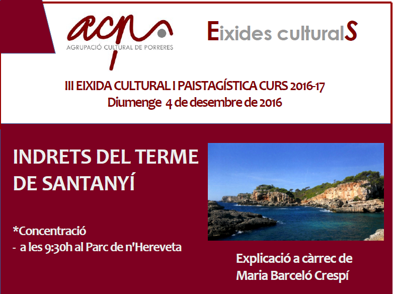 III eixida cultural i paisatgística: TERME DE SANTANYÍ