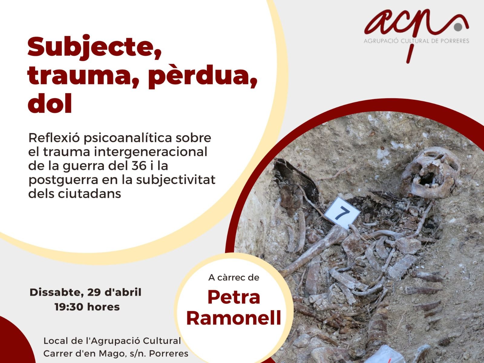 Lliçó "Subjecte, trauma, pèrdua, dol"