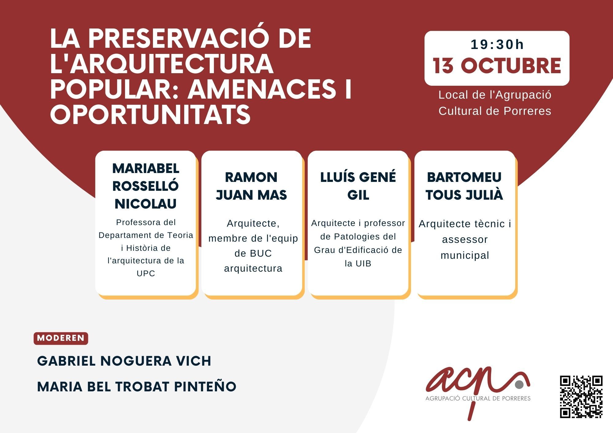 Taula rodona: "La preservació de l'arquitectura popular: amenaces i oportunitats"