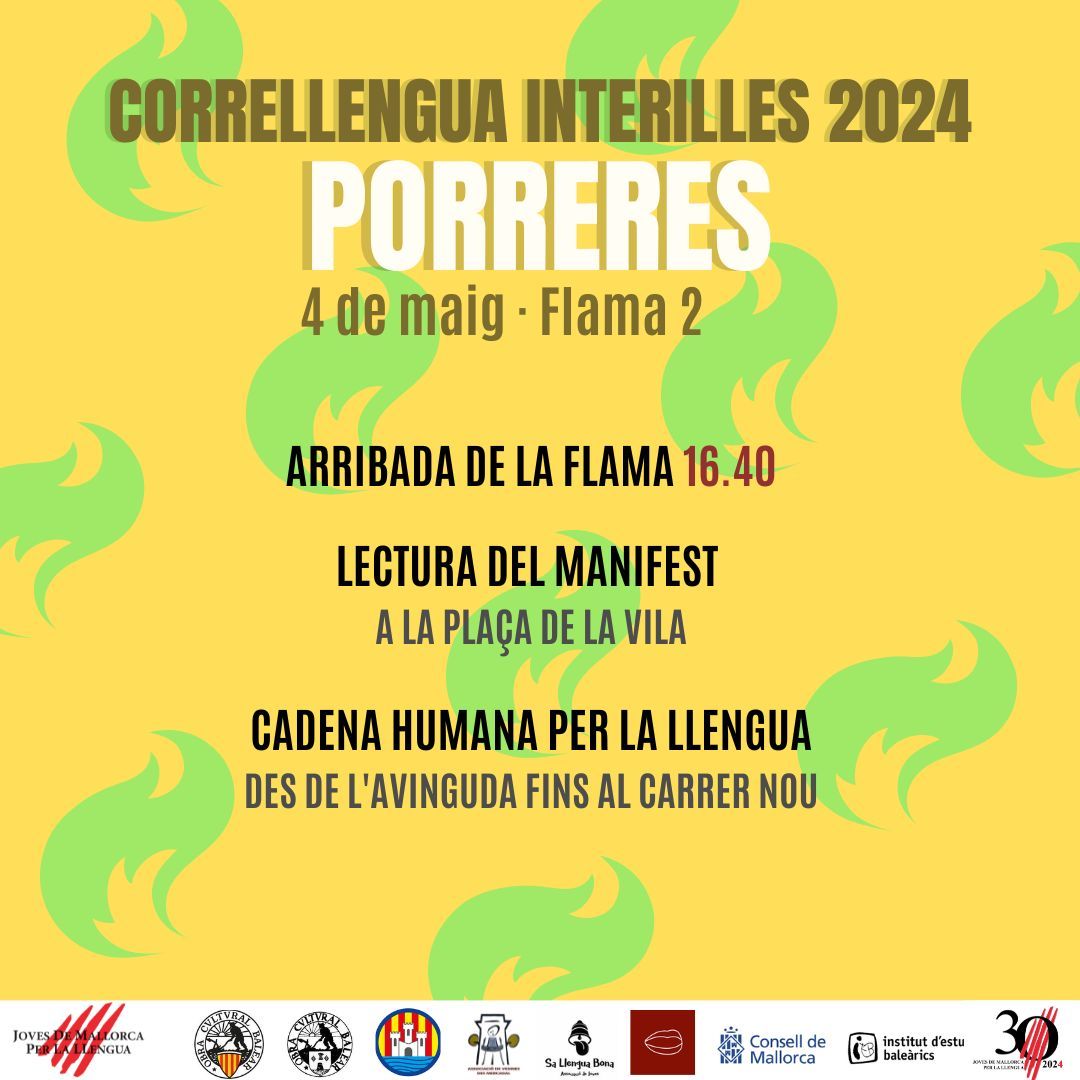 El Correllengua passarà de nou per Porreres!!