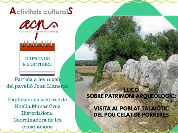 VISITA AL POBLAT TALAIÒTIC DEL POU CELAT