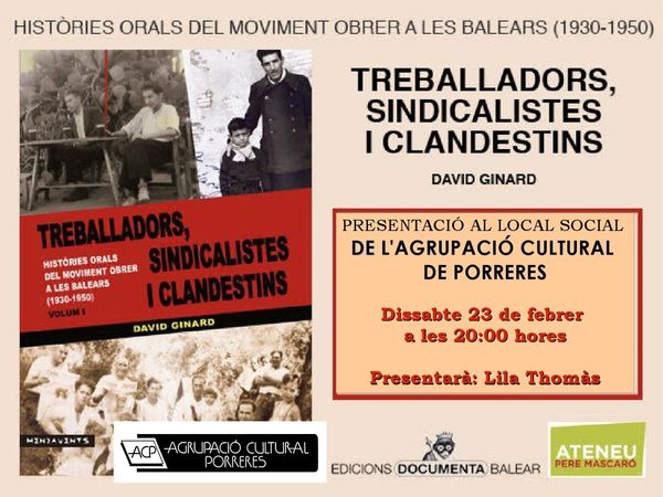 Presentació nou llibre David Ginard