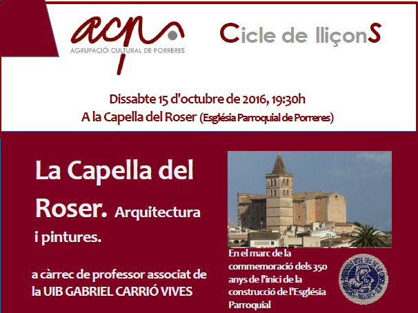 VISITA COMENTADA A LA CAPELLA DEL ROSER