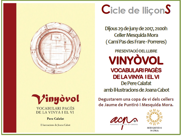 PRESENTACIÓ DEL LLIBRE: VINYÒVOL, VOCABULARI PAGÈS DE LA VINYA I EL VI
