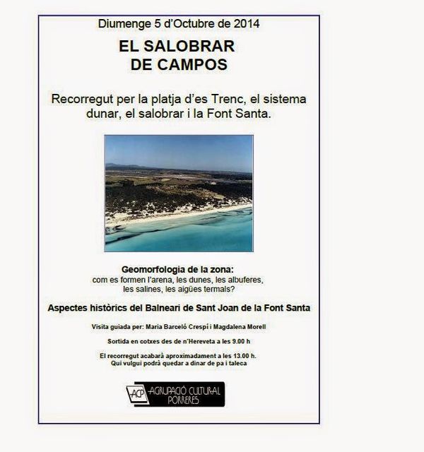 Recorregut pel salobrar de Campos