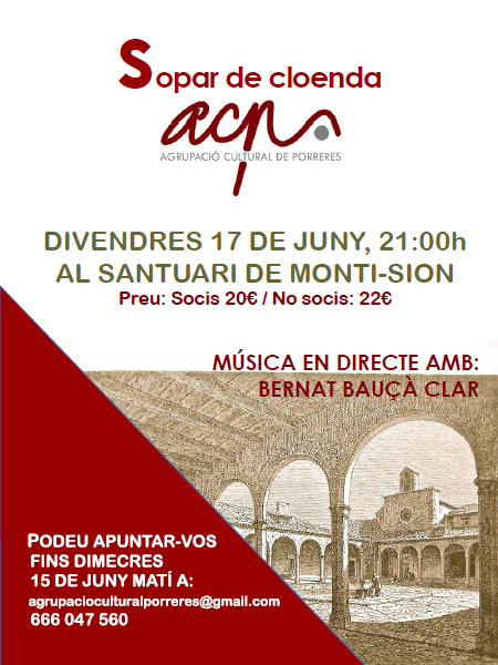SOPAR DE CLOENDA 2016