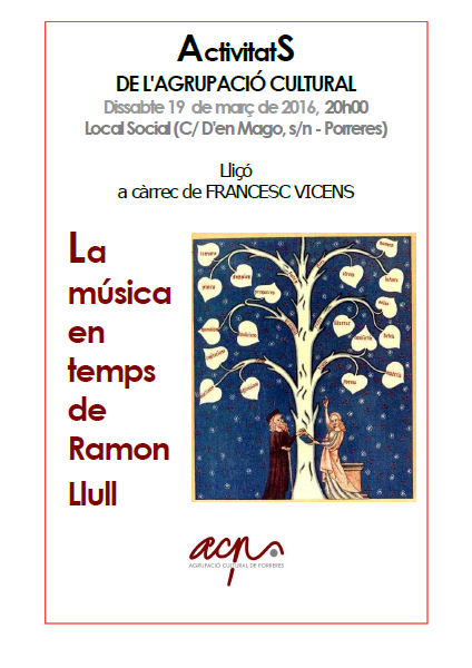LA MÚSICA EN TEMPS DE RAMON LLULL