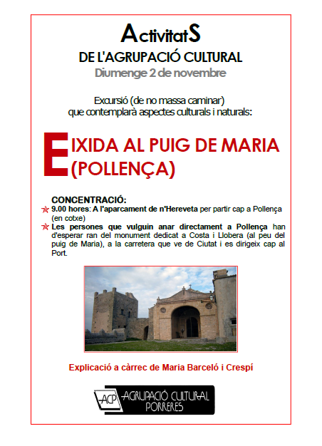 Eixida al Puig de Maria (Pollença)