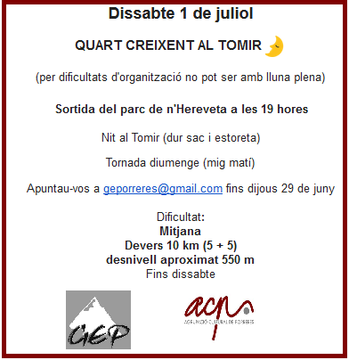 QUART CREIXENT AL TOMIR