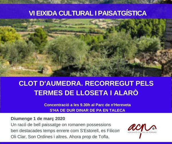 VI EIXIDA: Clot d'Aumedrà