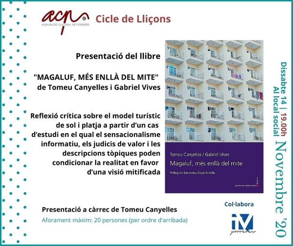 Cicle de Lliçons: Magaluf, més enllà del mite