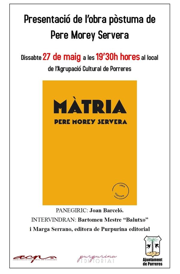 Presentació del llibre "Màtria"