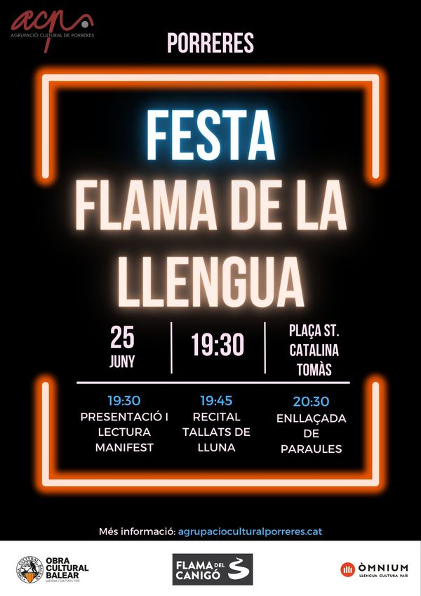 La festa de la flama de la llengua