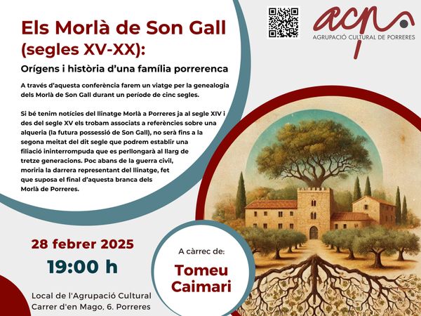 Els Morlà de Son Gall (segles XV-XX): orígens i història d’una família porrerenca