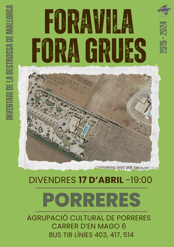 Foravila fora grues. Inventari de la destrossa de Mallorca,